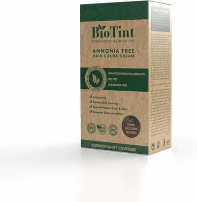 Biotint Permanent Hair Color 6.7 Dark Goldenblond 1'S 191054