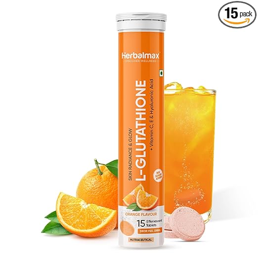 Herbal Max L-Glutathione 15 Tablets Orange Flavour Herbal Max L-Glutathione 15 Tablets Orange Flavour