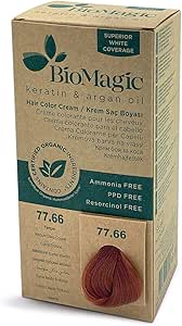 Biomagic Hair Color, 60 Ml - 77/66 Medium Deep Copper
