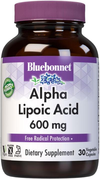 BlueBonnet ALPHA LIPOIC ACID 600MG VCAPS 30S