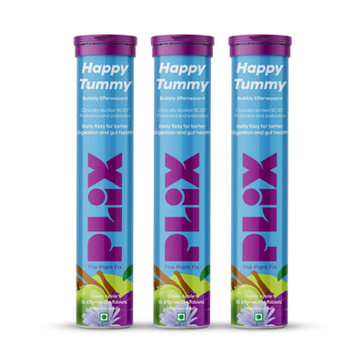 PLIX - THE PLANT FIX Happy Tummy Pre+Probiotic 15 Effervescent Tablets