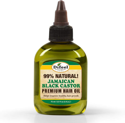 Difeel 99% Natural Castor Premium Hair Oil 75Ml