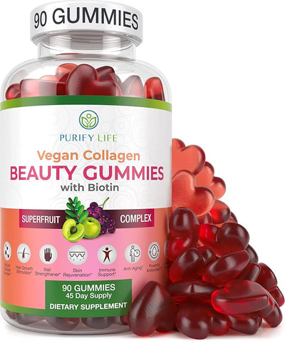 Purify Life Vegan Collagen Beauty Gummies 90 with Biotin