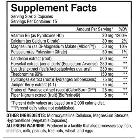 Evogen Nutrition Super Dry Water Loss,  45 Capsules Evogen Nutrition Super Dry Water Loss,  45 Capsules