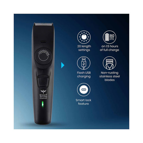 Bombay Shaving Company Cordless Beard Trimmer - Black, 1 pc