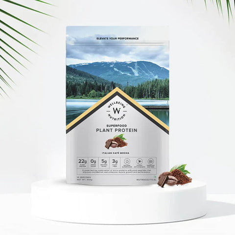 Wellbeing Nutrition Superfood Plant Protein Italian Café Mocha