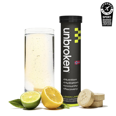 Unbroken 1 tube lemon Lime 10 tablets