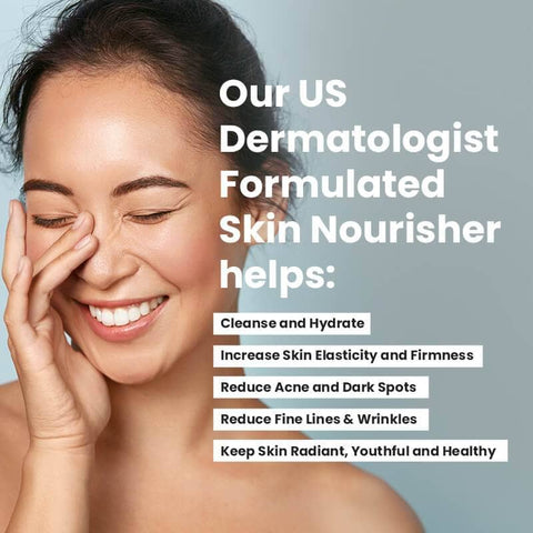 Wellbeing Nutrition Skin Fuel With Glutathione And Collagen For Radiant Skin - Effervescent Tablets 15 with KUWA Bottle