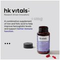 HK Vitals Iron + Folic Acid Supplement (60 Capsules) | With Zinc, Vitamin C & Vitamin B12, Supports Blood Building | Immunity And Energy