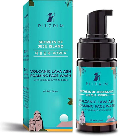 Pilgrim Korean Volcanic Lava Ash Foaming Face Wash