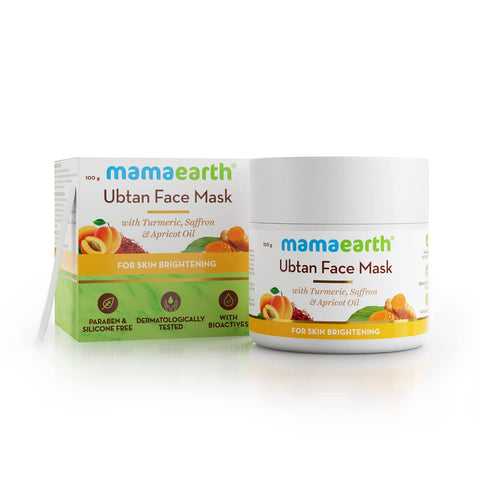 Mamaearth Ubtan Face Mask For Skin Light & Brightening, 100 ml