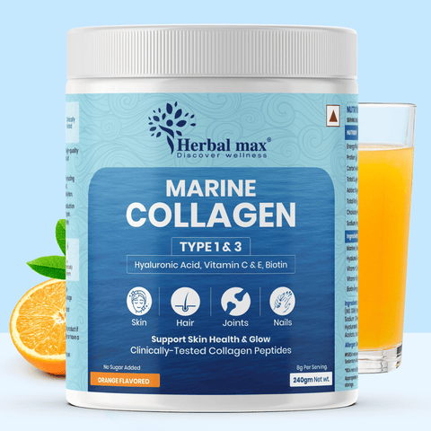 Herbal Max Marine Collagen Powder 240 Gram