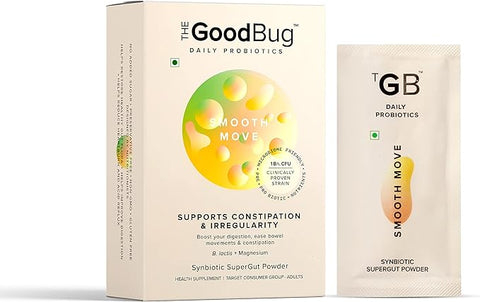 كيس The Good Bug الخالي من الدهون الأيضية + كيس The Good Bug Smooth Move، عبوة تحتوي على 15 كيسًا