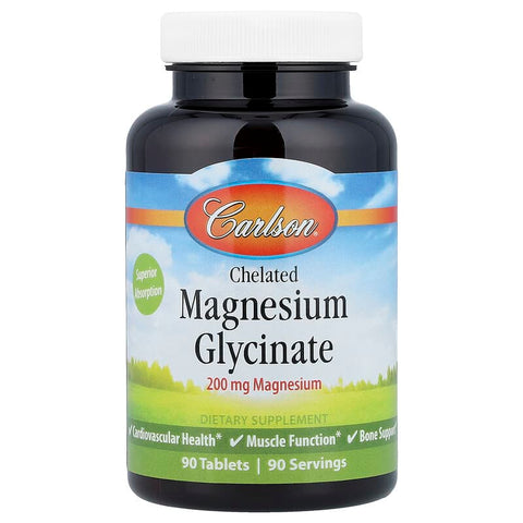 CARLSON CHELATED MAGNESIUM 200MG 90 TABS