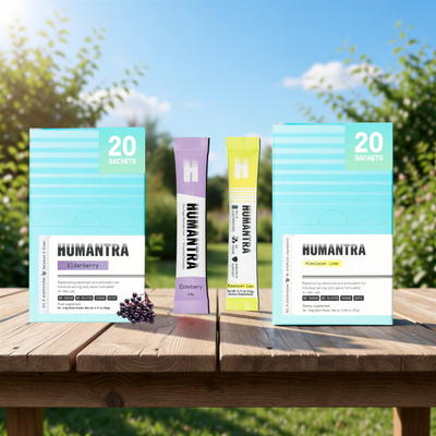 هيومترا إلكتروليت إلدربيري 90 جم وهيومترا إلكتروليت ليمون الهيمالايا 72 جم كومبو