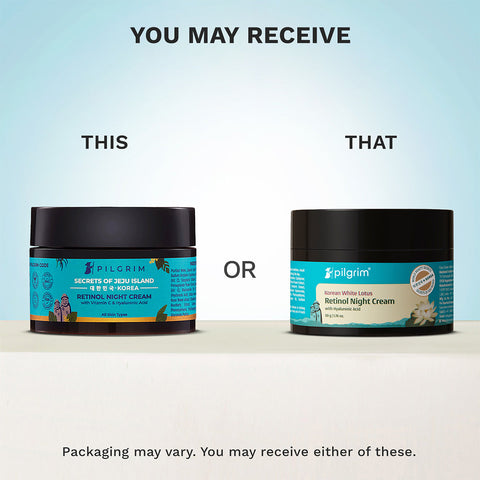 PILGRIM Retinol Night Cream with Vitamin C & Hyaluronic Acid 50g