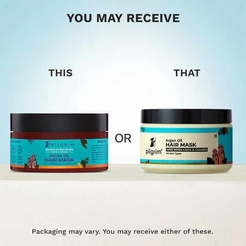 قناع شعر بزيت الأرغان من بيلجريم مع اللوتس الأبيض والكاميليا 200 جرام 