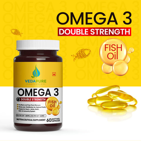 VEDAPURE Omega-3 Fish Oil 60 Capsules