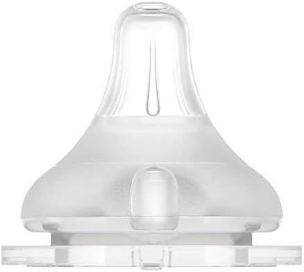 Moyuum 02 pcs Real-Fit Baby Bottle Nipple – Soft, Premium Material, Anti-Colic Air Valve, Safe & BPA-Free, Mom-Designed Comfort 2+ months (Stage 2)