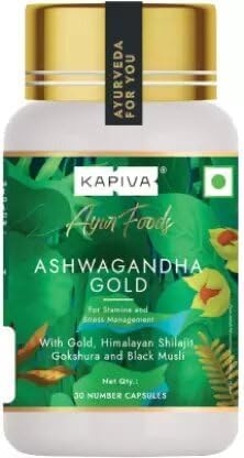 Kapiva Ashwagandha Gold Capsules (30 Capsules)