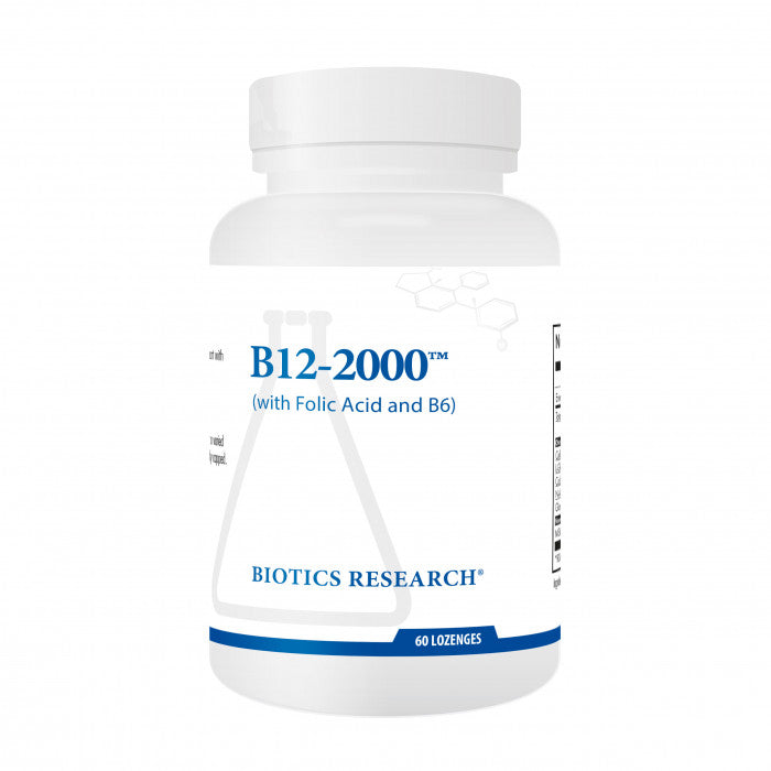 Biotics Research B12-2000 (With/B6/Folate) 60 Lozenges