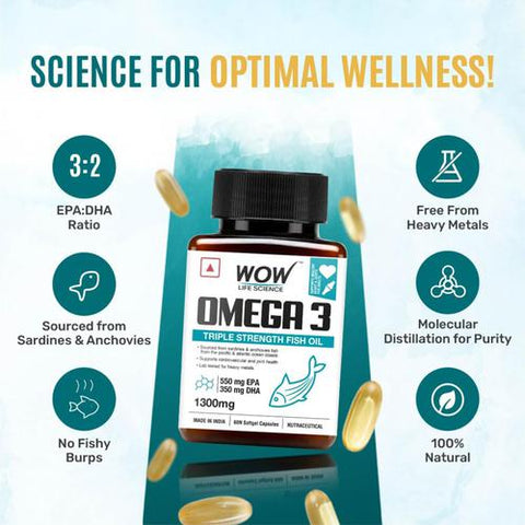 Wow Life Science Omega Capsules 60N