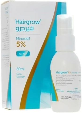 Hairgrow 5% مينوكسيديل كمية تكفي لمدة 6 أشهر (6 زجاجات × 50 مل)