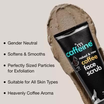 mCaffeine Naked & Raw Milky Brew Face Scrub (75 gm)