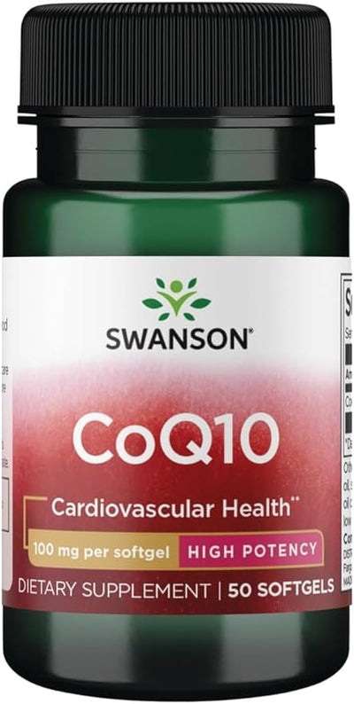 Swanson, Coq10, High Potency, 100 Mg, 100 Softgels