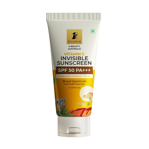 Sun Protection Kit - THE DERMA CO 1% Salicylic Acid Gel Face Wash 100 ml + Pilgrim Vitamin C Invisible Sunscreen SPF 50 PA Combo