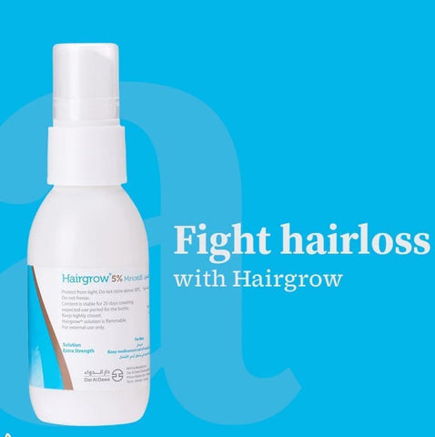 Hairgrow 5% مينوكسيديل كمية تكفي لمدة 6 أشهر (6 زجاجات × 50 مل)