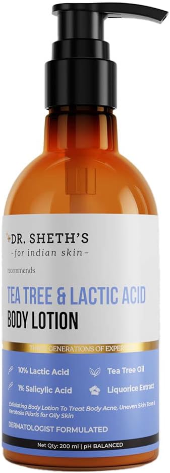 Dr. Sheth's Tea Tree & Lactic Acid Body Lotion 200ml