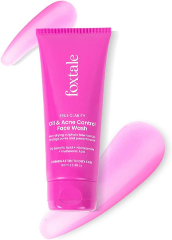 Foxtale True Clarity Oil and Acne Control Face Wash - 100ml