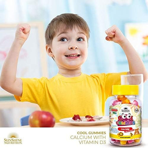 Sunshine Nutrition Cool Gummies Calcium With D3-2 Flavors