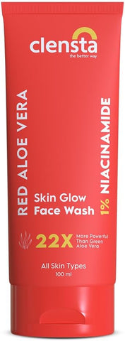 Clensta Red Aloe Vera Skin Glow Face Wash – 100 ml