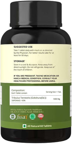 Rasayanam Tribulas Gokhru-60 1000mg Tablets 60