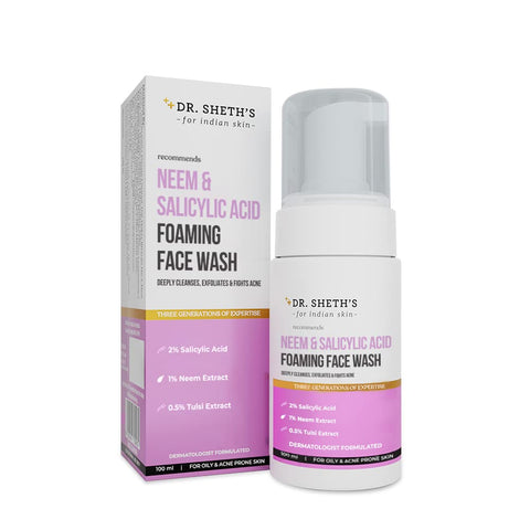 Dr. Sheth’s Neem And Salicylic Acid Foaming Facewash 100 Ml