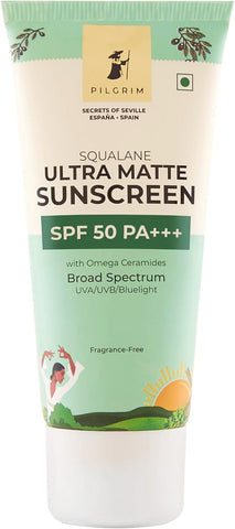 Pilgrim Squalane Ultra Matte Cream Sunscreen SPF 50 PA+++ For Unisex