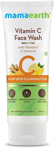 Mamaearth Vitamin C Face  PAck of twoWash with Vitamin C and Turmeric for Illumination Best For Dry | Oily | Sensitive | Normal Skin (100 ML)