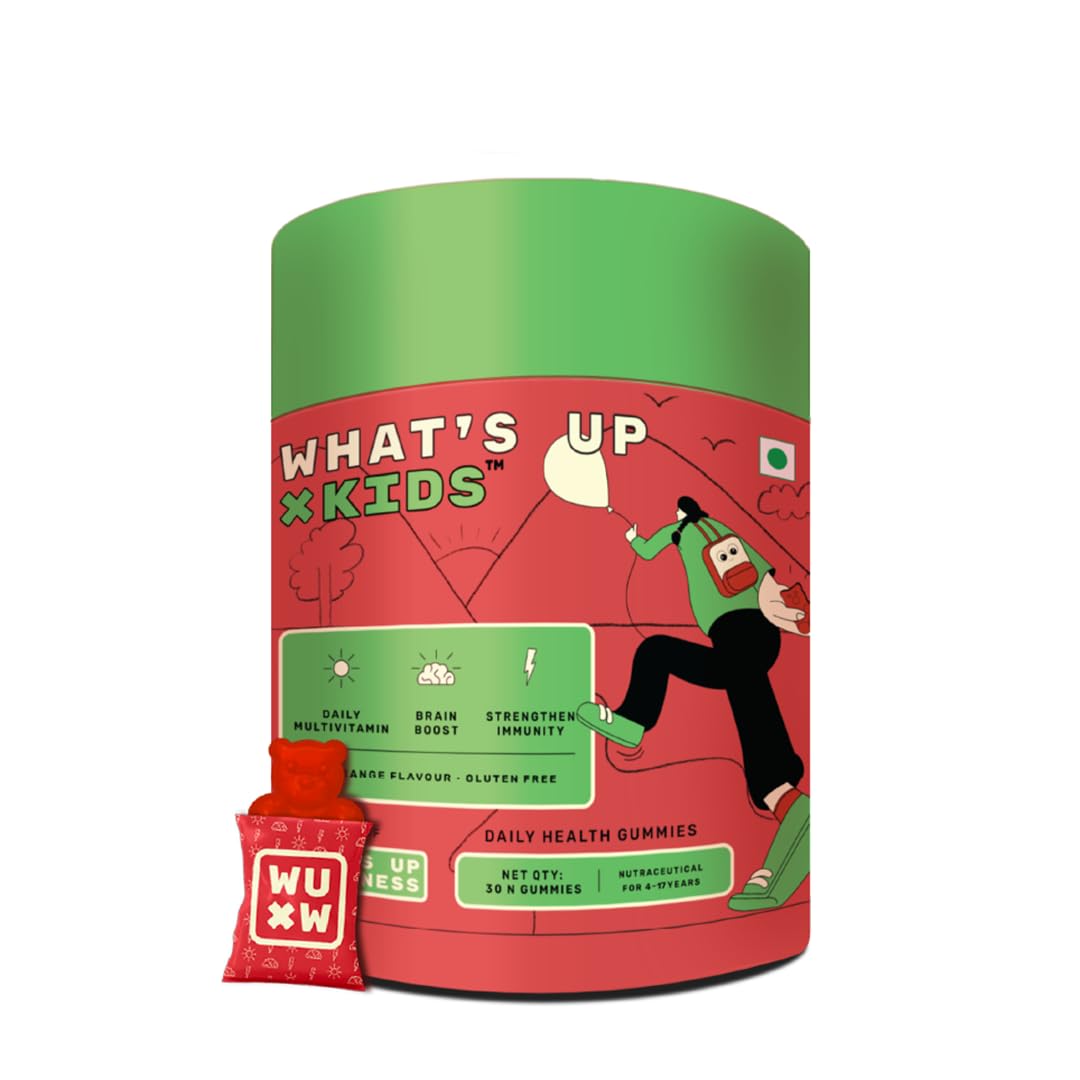 What's Up Wellness Multivitamin Gummies For Kids Ð30 Days Pack (Age 5 Ð17 Years)