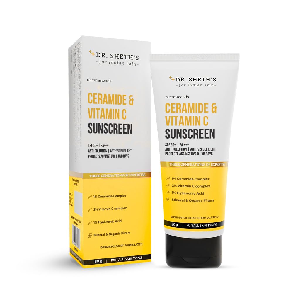 Dr. Sheth's Ceramide & Vitamin C Sunscreen 80 gm