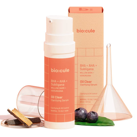 Biocule Oil Clear Clarifying Serum : BHA + AHA + Sublingana 30ml