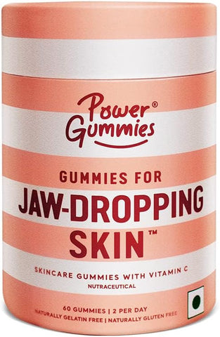 Power Gummies - Jaw Dropping Skin 60 Gummies + Blessful 10 Gummies