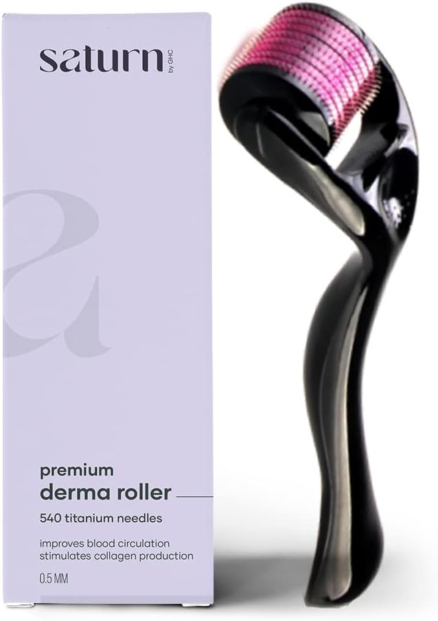 GHC Saturn premium derma roller 540 titanium needles 0.5 mm