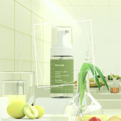 Biocule Ever Glow Foaming Face Wash : Vitamin c + AHA + Arbutin 100ml