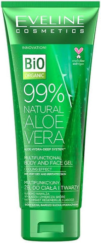 Ev 99% Nat Aloe Vera Tea Tree Oil Body & Face Gel 250Ml