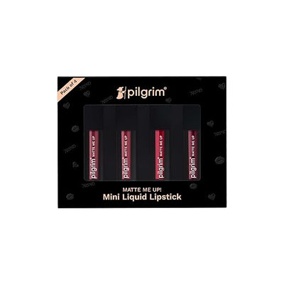 Pilgrim Mini Liquid Lipstick Pack of 4 The Pink Sin 4 ml
