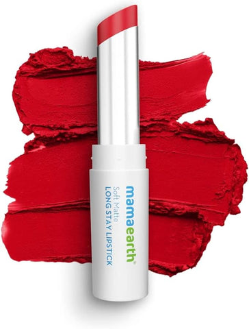 Mamaearth Softmatte Long Stay Lipstick 07 Ruby Red 3.5G