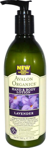 Avalon Organics Botanicals Hand And Body Lotion, Therapeutic, Lavender, 12 Oz: 35200