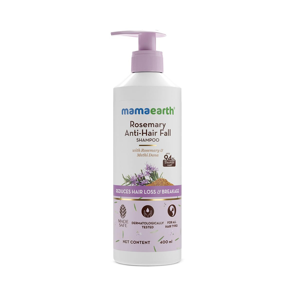 Mamaearth Rosemary Anti-Hairfall Shampoo 400 ml